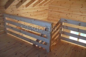 Domek drewniany letniskowy - domek z drewna wnętrze