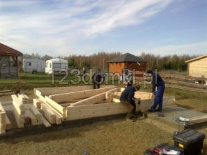 Domek drewniany letniskowy - domek z drewna montaż