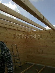 Domek drewniany letniskowy - domek z drewna montaż