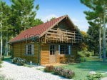 Domek drewniany letniskowy - domek z drewna
