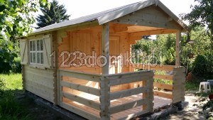 domek na działkę rod - widok dużego tarasu