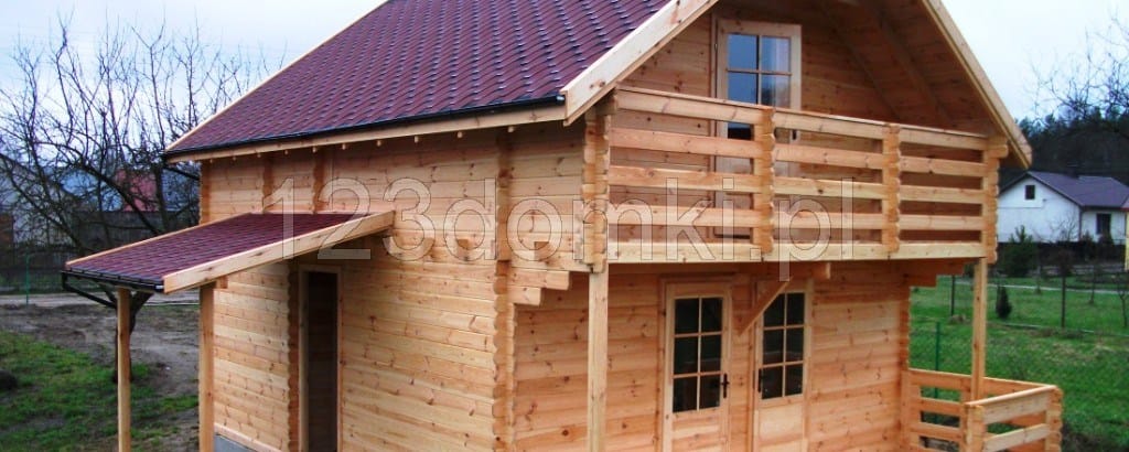 domek letniskowy z drewna