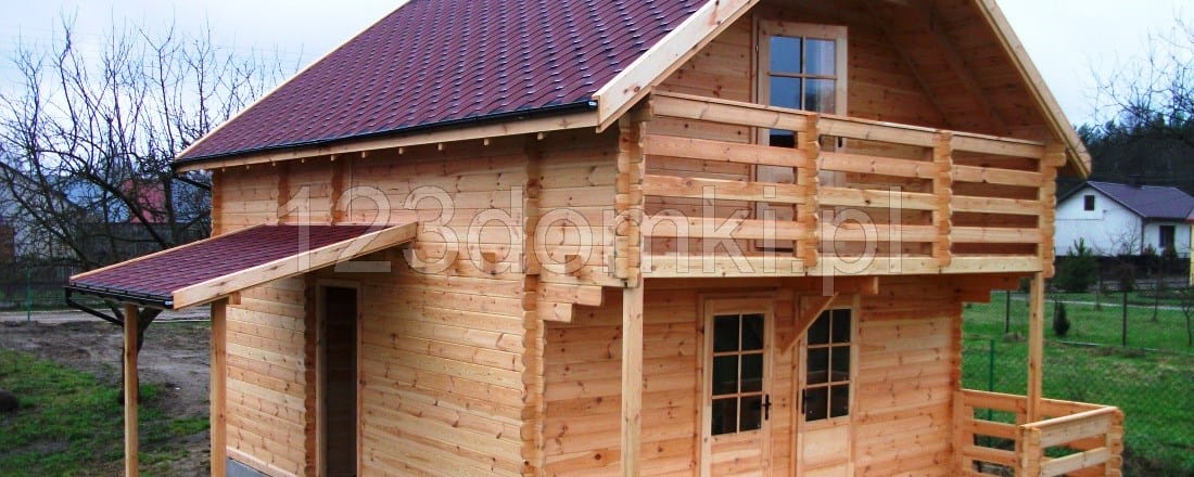 domek letniskowy z drewna
