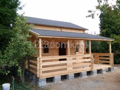 Domek drewniany letniskowy